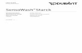 SensoWash Starck - Duravit · Circuit breaker I N = 16 A RCCB I N = 30 mA Protection type IP X4 Position of electrical / water connection with flor-standing WC Cold water DN 15(1/2")