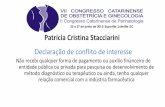 Patrícia Cristina Stacciarini - sogisc.org.br · Clampeamento tardio do cordão ... • Se RN prematuro (