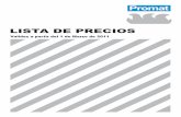 LISTA DE PRECIOS - meiisoplac.esmeiisoplac.es/upfiles/PROMAT 2011.pdf · 120,92 LISTA DE PRECIOS Validez desde 01/03/11 Descripción del material: Combustibilidad: Campo de aplicación:
