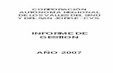 Informe gestión 2007 - cvs.gov.cocvs.gov.co/jupgrade/images/stories/docs/informes/gestion/INF... · 2 asamblea corporativa municipios alcaldes monterÍa marcos daniel pineda garcia