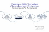 486 Tunable Absorbance Detector Operator's Manual 486 Detector User Manual.pdf · Waters 486 Tunable Absorbance Detector Operator’s Manual 34 Maple Street Milford, MA 01757 049758TP,