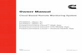 OwnerOwner ManualManual - channelone.cummins.com · English Original Instructions 9-2017 A053H888 (Issue 4) OwnerOwner ManualManual Cloud Based Remote Monitoring System PC500CL (Spec