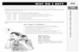 Why Do I Eat? - laclinica.org Why do I eat English... · ¿POR QUE COMO? ¿SERA QUE TENGO REALMENTE HAMBRE? ... Muchas cosas afectan el por qué comemos, cuánto comemos y cómo nos