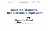 GUÍA DE USUARIO VHQ SISTEMA SimpleCont … simplecont.pdf · Capacitar al usuario en el uso del sistema de contabilidad computarizada Simplecont, conocer el funcionamiento de las