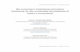 Bio economy’s institutional and policy framework for …€¦ · Bio economy’s institutional and policy framework for the sustainable development of nature´s ecosystems José