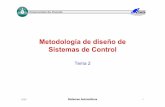 Metodología de diseño de Sistemas de Control - …isa.uniovi.es/~idiaz/SA/Teoria/05-06/SA.Tema2.pdf · Test Explotación Diseño del sistema de control Metodología de diseño de