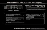 XL-S10 SERVICE MANUAL - Diagramas dediagramas.diagramasde.com/audio/XLS10A.pdf · SERVICE MANUAL XL-S10 No. S3412XLS10/// MICRO COMPONENT SYSTEM MODEL XL-S10 SHARP CORPORATION CONTENTS