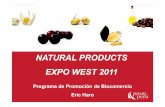 NATURAL PRODUCTS EXPO WEST 2011 - …media.peru.info/siicex/documentosportal/34317301radA23A9.pdf · Quinua en granos, negra, roja, blanca; flakes, precocida; kiwicha. Avena mix con