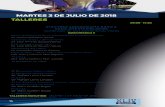 MARTES 3 DE JULIO DE 2018 TALLERES - … · Vectores, ondas y derivaciones Dr. José Alfredo Zavala Villeda ... I. Inotrópicos, vasopresores, vasodilatadores, inodilatadores. II.