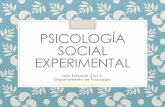 Psicología Social experimental · Psicología Social Experimental Prejuicio: ¿Cuál es la naturaleza del prejuicio? ¿Por qué los prejuicios son inevitables? ¿Cuándo nuestros