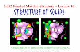 3.012 Fund of Mat Sci: Structure – Lecture 16 STRUCTURE OF … · 3.012 Fundamentals of Materials Science: Bonding - Nicola Marzari (MIT, Fall 2005) 3.012 Fund of Mat Sci: Structure