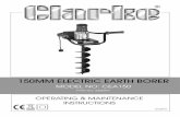 150MM ELECTRIC EARTH BORER - … Earth Auger... · 150MM ELECTRIC EARTH BORER MODEL NO: CEA150 PART NO: 3400997. 2 ... INTRODUCTION Thank you for purchasing this CLARKE Electric Earth