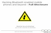 Hacking Bluetooth enabled mobile phones and beyond …trifinite.org/Downloads/trifinite.presentation_blackhat.pdf · Adam Laurie, Marcel Holtmann, Martin Herfurt Hacking Bluetooth