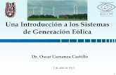 Una Introducción a los Sistemas de Generación Eólica · Caja Multiplicadora Buje Pala Viento. Dr. Oscar Carranza Castillo . 3 . Perfil del Viento . ... Multiplicadora GS Red Eléctrica