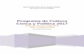 Programa de Cultura Cívica y Política 2017 - ieebc.mx · C. Floriceli Garrido Zavala CEDH ... para la disminución de costos tanto económicos como ... C. Yolanda Navarro Caballero