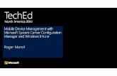 Infrastructure Deployment for Mobile Device …€¦ · • Infrastructure Deployment for Mobile Device Management with Microsoft System Center Configuration Manager and Windows Intune