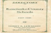Kosciusko County Schools - Indiana Genealogical … · Thais Greulach, 2-3 ... Walter Whitacre, 4-5-6 _____ Burket Kathryn Ball ... KOSCIUSKO COUNTY SCHOOLS 13 Menzie Elementary School