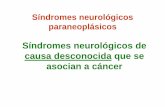 Síndromes neurológicos paraneoplásicos -  · PDF fileSíndromes neurológicos paraneoplásicos Síndromes neurológicos de causa desconocida que se asocian a cáncer
