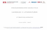 LENGUA Y LITERATURA - salesianosloyola.essalesianosloyola.es/wp-content/uploads/2016/01/BACH-1º-Lengua.pdf · 2.6.-Conocer las características generales de los períodos más representativos