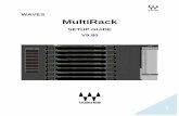 Waves MultiRack 9.80 Setup Guide · !6 6. MultiRack Native Hardware Connections Connect an ASIO / Core Audio interface to your host computer. Use MADI, AES/EBU, or analog cables,