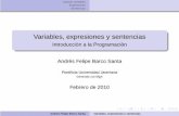 Introduccion a la Programaci´ on´ Andres Felipe Barco …cic.puj.edu.co/wiki/lib/exe/fetch.php?media=materias:introprog:... · Pseudocodigo´ Deﬁnicion informal del algoritmo