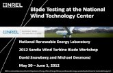 Blade Testing at the National Wind Technology Centerenergy.sandia.gov/wp-content/gallery/uploads/1-C-1-Snowberg.pdf · 3 NREL’S NATIONAL WIND TECHNOLOGY CENTER •Field testing