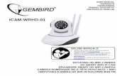 ICAM-WRHD-01 - Gembird - world leader in the …€¦ · hd smart wifi ip icam-wrhd-01 user manual handbuch handleiding manuel descriptif instrukcja obsŁugi rotating hd wifi camera