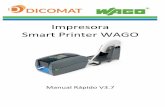 Impresora Smart Printer WAGO - dicomat.com · 3 INSTALACIÓN DEL SOFTWARE DE LA IMPRESORA WAGO ... 7 GUARDAR LOS PROYECTOS ... desbobinar la cinta hasta colocar en la parte inferior