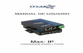 Max- IP - Osaka Solutionsosakasolutions.com/wp-content/uploads/2012/11/Manual_MAX-ip.pdf · OSAKA – MAX- IP MANUAL DE USUARIO – v.7 – PAG. 4 B. Como saber la IP-PUBLICA de nuestro