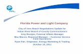 Florida Power and Light CompanyFlorida Power … · Florida Power and Light CompanyFlorida Power and Light Company City of Vero Beach Negotiations Update for Indian River Board of