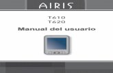 User's Manual (Spanish) - Airis Support Asociados/PDA/T620/Manual T620… · 2.6 Menus desplegables ... p Pantalla tactil Muestra la información saliente de su Pocket PC. Puntee