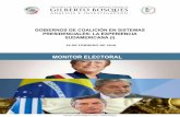 MONITOR ELECTORAL - …centrogilbertobosques.senado.gob.mx/docs/ME_GobiernosCoalicion_I... · la democracia en América Latina”, ... Journal of Politics in Latin America, GIGA,