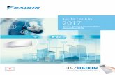 Tarifa Daikin 2017 - Diceltro Ferreteria · Bomba de Calor para producción de acs ECH 2 O Daikin Altherma Geotermia [ 44 ] [ 44 ] [ 45 ] [ 45 ] [ 46 ... Opcionales Fan Coils con