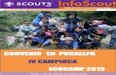CONVENIO EN PUCALLPA IV CAMPIRCA ECOCAMP … · costado de los Humedales de Ite. El Campamento Ecológico ECOCAMP 2013; evento organizado por el Grupo Scout Hatun Sonq´o - Tacna