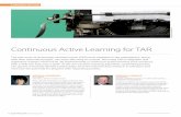 Continuous Active Learning for TAR - University of …cormack.uwaterloo.ca/caldemo/AprMay16_EdiscoveryBulletin.pdf · Continuous Active Learning for TAR The vast array of technology-assisted