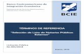 Banco Centroamericano de Integración Económicaproveedores.bcie.org/.../termino_referencia_1515629483246.pdf · referencia, por la naturaleza de sus funciones, no estarán vinculados