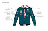Scout uniform - Home | Scouts · Union flag Gallantry/meritorious conduct awards Group name tape County/area/region badge District badge Group badge (if not worn on scarf) Patrol
