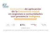 Instructivo de aplicación de la Entrevista inicial en ... · El Instituto Nacional para la Educación de los Adultos (inea) ... Indígena en zonas urbanas: Dirigida a las personas
