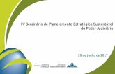 IV Seminário de Planejamento Estratégico Sustentável … · Exigência de ISO 27001 e Tier II (disponibilidade Datacenter 99,742%); Portaria – SLTI nº 20 - Temas Contratação