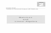 Matrices and Linear Algebra - cs.bsu.edu · Matrix.xla is an Excel add-in that contains useful functions and macros for ... Gauss-Jordan, Crout's LU factorization, SVD Linear System