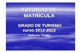 TUTORIAS DE MATR ÍCULA - fturisme.uib.catfturisme.uib.cat/digitalAssets/209/209947_tutories_mat_12_13.pdf · Marketing turístico I Análisis Microeconómico del Turismo ... Posibilidad