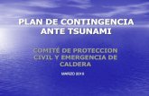 PLAN DE CONTINGENCIA ANTE TSUNAMI - Caldera · • camara de turismo y comercio • supermercado y farmacias ... plan de respuesta o emergencia 5.1 sistema de alerta y alarma 5.2