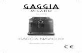 GAGGIA NAVIGLIO · PDF file2 УКРАЇНСЬКА Вітаємо вас із покупкою повністю автоматичної каво-машини Gaggia Naviglio! Ця