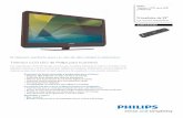 Televisor LCD LED de Philips para hostelería · Con este televisor LCD LED de bajo consumo para hos telería ... coste de un reloj adicional con cables y conexiones en la ... Guía