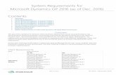 System Requirements for Microsoft Dynamics GP … System... · System Requirements for Microsoft Dynamics GP 2016 Web Components ... Microsoft Office Microsoft Office 2013 32bit &