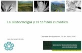 La Biotecnolgía y el cambio climático - diputados.gob.mx · La producción de biocombustibles de biomasa es mas rentable, mayor impacto en la reducción de emisiones de CO2 ...