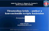 Tireotoxikus krízis – amikor a konvencionális terápia ...aferezis.hu/hun/esem/esem/2terapias/04.pdf · Tromboprofilaxis (LMWH): enoxaparine 2x 40 mg