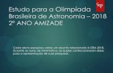 Estudo para a Olimpíada Brasileira de Astronomia 2018 …colsantamaria.com.br/site/wp-content/uploads/2018/05/2A_trabalho... · MARTE Planeta Vermelho – Deus da Guerra JÚPITER