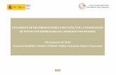 DOCUMENTO DE RECOMENDACIONES PARA … · 1 documento de recomendaciones para facilitar la financiaciÓn de proyectos empresariales liderados por mujeres una propuesta del ceae fundación
