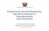 de Ley de Presupuesto, Equilibrio Financiero y ... · 15 de setiembre de 2011 ... Formulación / Programación Depende del MEF Depende del Ente Rector Evaluación MEF (juez y parte)